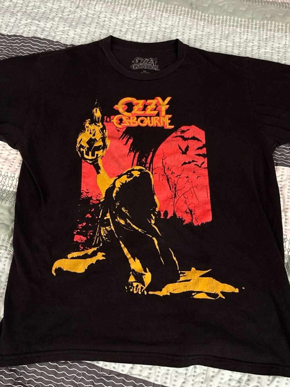 Ozzy Osbourne Black Short Sleeve Graphic Tee - Black/Red/Yellow